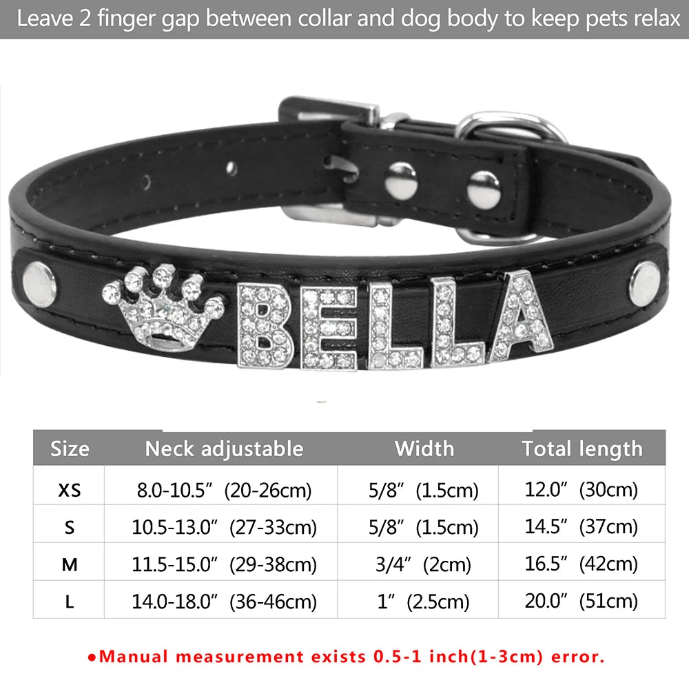 Personalized Bling Dog Collar – Crystal Rhinestone