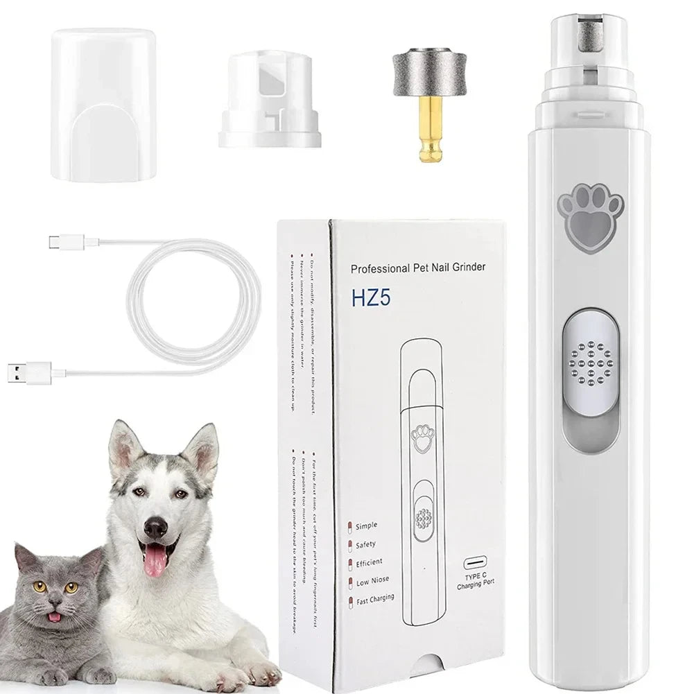 Electric Dog Nail Grinder – USB Pet Nail Trimmer